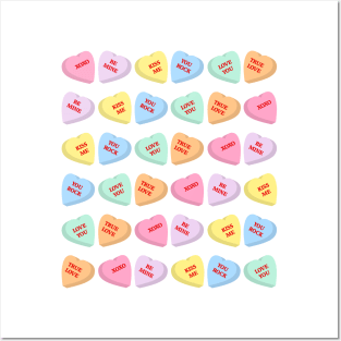 Conversation Hearts Posters and Art